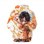 One Piece Hoodie - Portgas D Ace Pullover Hoodie