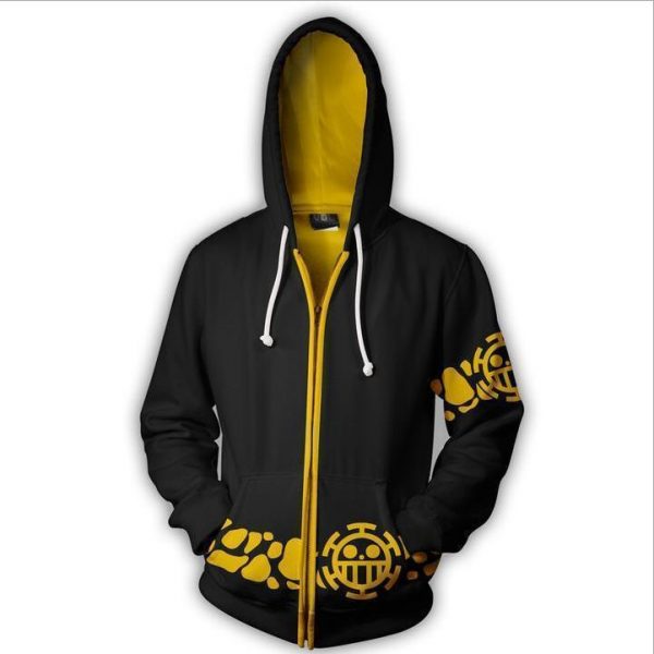 One Piece Hoodie - Trafalgar Law Zip Up Hoodie