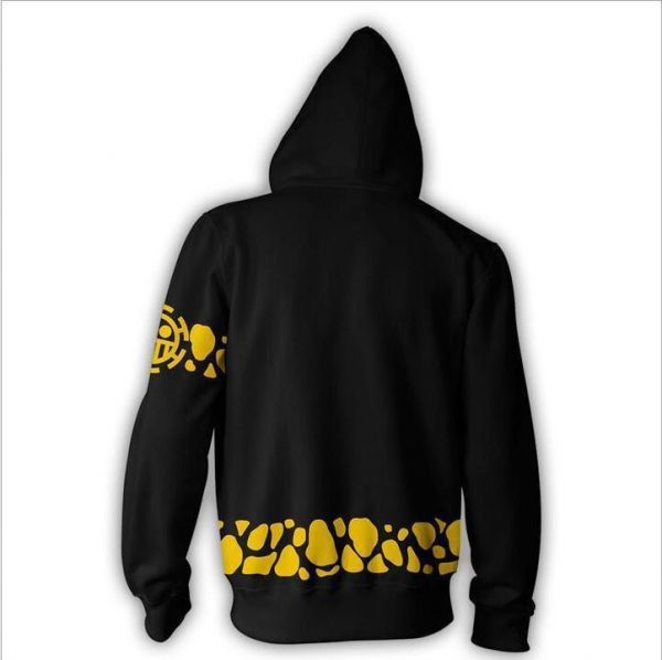 One Piece Hoodie - Trafalgar Law Zip Up Hoodie