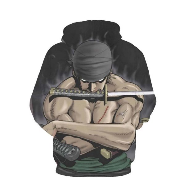 One Piece Hoodie - Zoro Pullover Hoodie