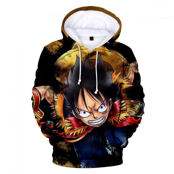 One Piece Hoodies - One Piece Series Anime Ace Fire Storm Super Cool Hoodie