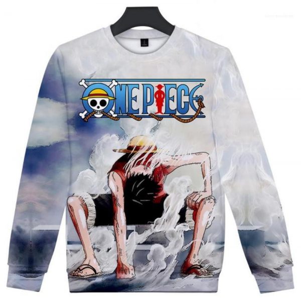 One Piece Luffy Pullover - Cartoon 3D Print Sweatshirts