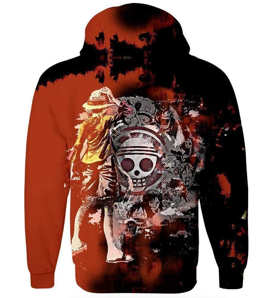 One Piece Roroya Sauron Hoodies - Pullover Red Bleed Hoodie