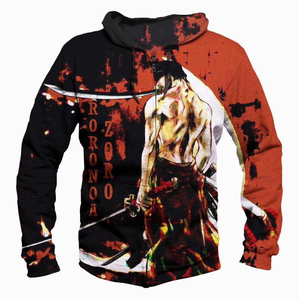 One Piece Roroya Sauron Hoodies - Pullover Red Bleed Hoodie - Anime Hoodie  Shop