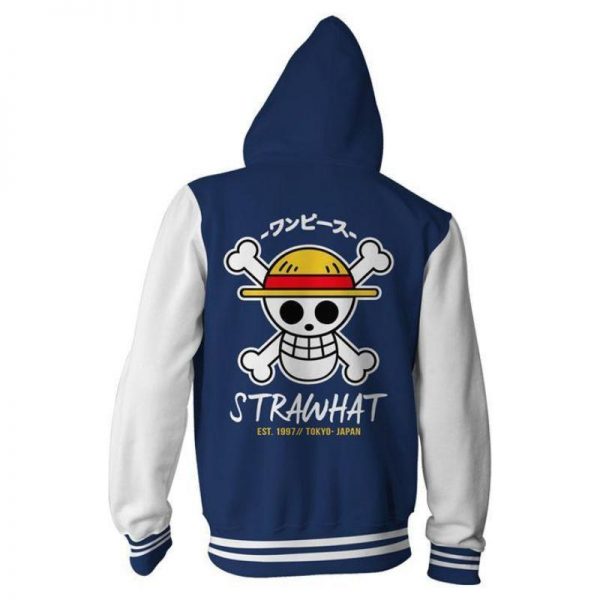 One Piece Strawhat Hoodies - Yellow Zip Up Hoodie