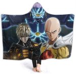 One Punch Man Hooded Blanket - Anime Nap Throw Printed Blanket