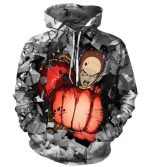 One Punch Man Hoodies - Pullover Power Of Punch  Hoodie