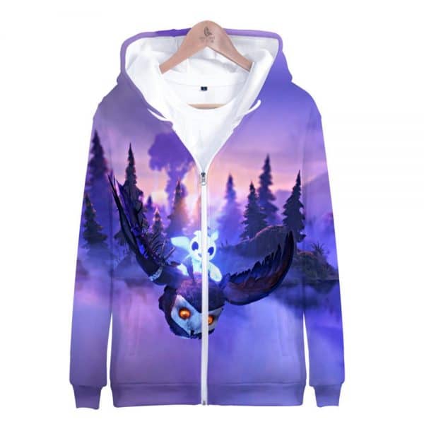 Ori and the Will of the Wisps 3D Printed Zipper Hoodies