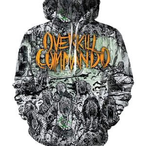 Overkill Hoodies - Pullover Black Hoodie