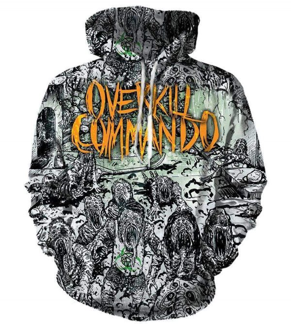 Overkill Hoodies - Pullover Black Hoodie