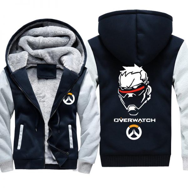 Overwatch 76 Soldier Jackets - Zip Up Black Super Cool Jacket