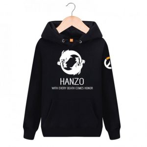 Overwatch Hanzo Hoodies - Pullover Black  Hoodie