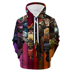 Overwatch Hoodie - Characters 3D Print Hooded Pullover Sweatshirt