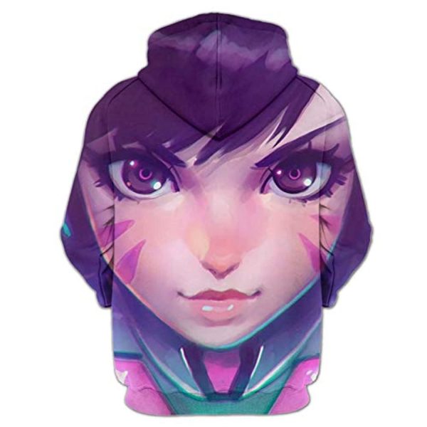 Overwatch Hoodie - D.Va 3D Print Hooded Pullover Sweatshirt