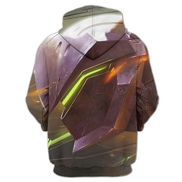 Overwatch Hoodie - Genji 3D Print Hooded Pullover Sweatshirt