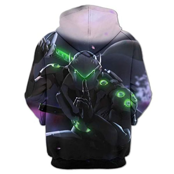 Overwatch Hoodie - Genji 3D Print Hooded Pullover Sweatshirt