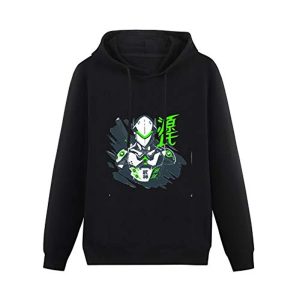 Overwatch Hoodie - Genji Black Hooded Pullover Sweatshirt