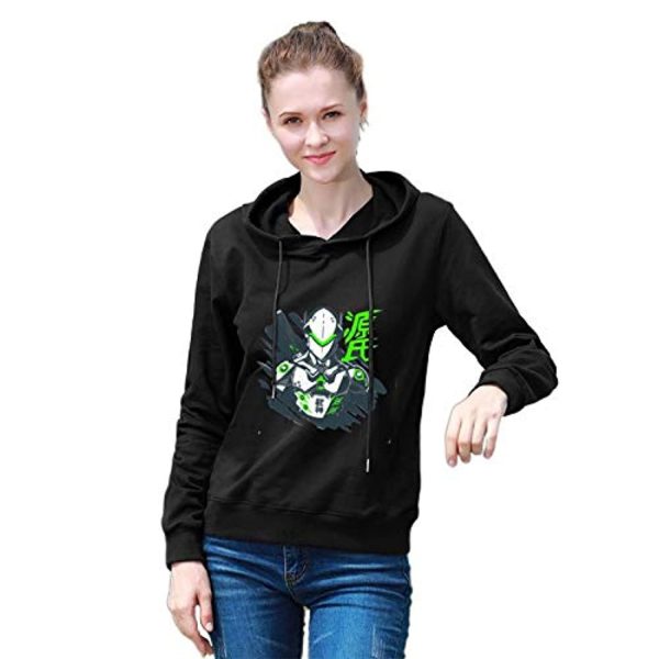 Overwatch Hoodie - Genji Black Hooded Pullover Sweatshirt