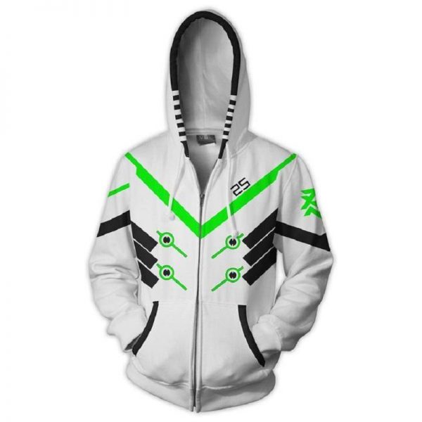 Overwatch Hoodie - Genji Zip Up Hoodie