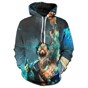 Overwatch Hoodie - Hanzo 3D Print Hooded Pullover Sweatshirt