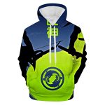 Overwatch Hoodie - Hanzo Vs Genji 3D Print Hooded Pullover Sweatshirt