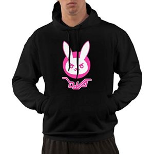 Overwatch Hoodie - Men's Dva Bunny Logo Pullover Sweater