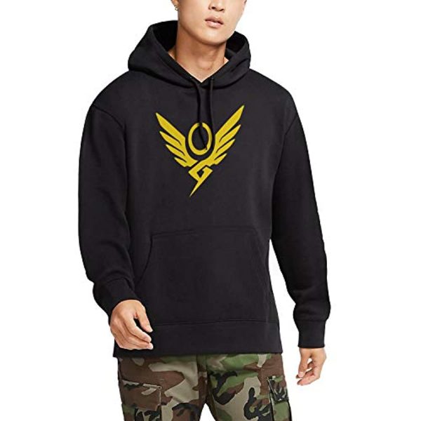 Overwatch Hoodie - Mercy Black Hooded Pullover Sweatshirt