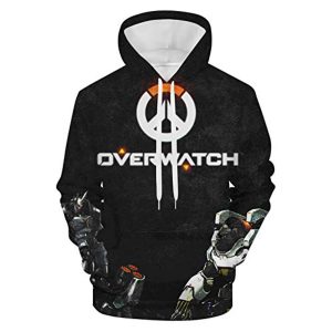 Overwatch Hoodie - Overwatch Logo Black 3D Print Hooded Pullover Sweatshirt