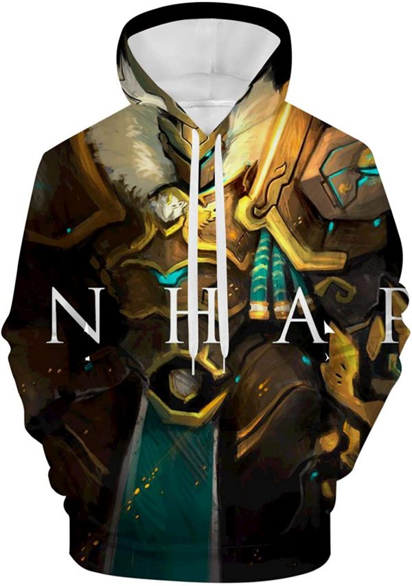 Overwatch Hoodie - Reinhardt 3D Print Hooded Pullover Sweatshirt