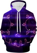 Overwatch Hoodie - Sombra 3D Print Dark Purple Hooded Pullover Sweatshirt