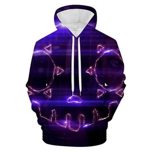Overwatch Hoodie - Sombra 3D Print Dark Purple Hooded Pullover Sweatshirt