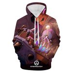 Overwatch Hoodie - Sombra 3D Print Hooded Pullover Sweatshirt