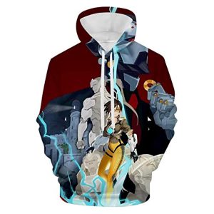 Overwatch Hoodie - Tracer 3D Print Hooded Pullover Sweatshirt