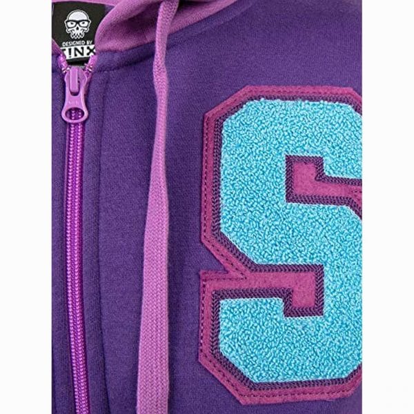 Overwatch Hoodie - Varsity Sombra Zip-Up Hoodie