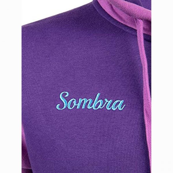 Overwatch Hoodie - Varsity Sombra Zip-Up Hoodie