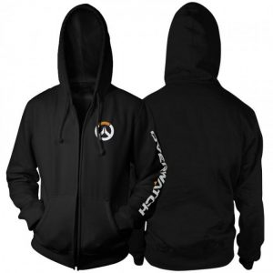 Overwatch Logo Hoodies - Zip Up Black Hoodie