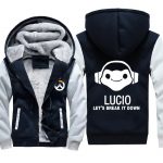 Overwatch Lucio Jackets - Zip Up Fleece Jacket