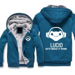 Overwatch Lucio Jackets - Zip Up Fleece Jacket