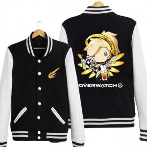Overwatch Mercy Coats - Black Button Style Coat