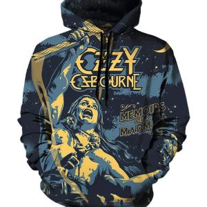 Ozzy Osbourne Hoodies - Pullover Black Hoodie