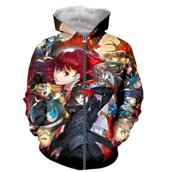 Persona 5 Fashion 3D Printed Hoodies Pullover