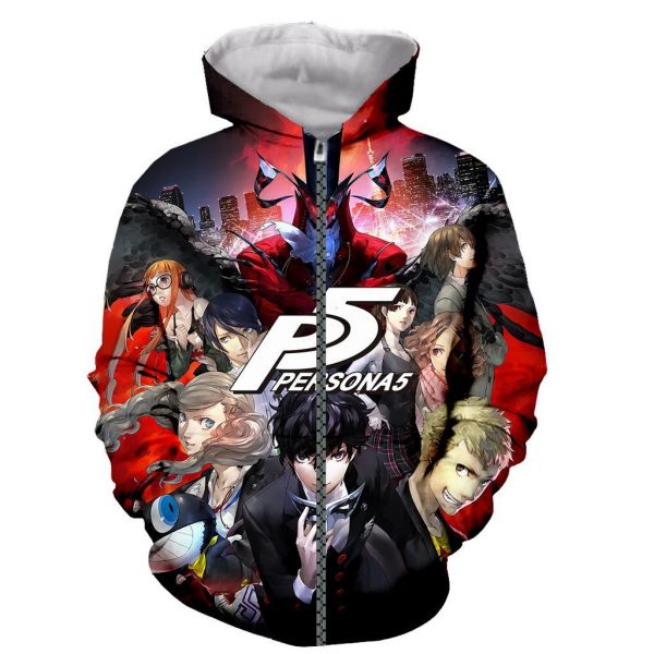 Persona 5 Fashion 3D Printed Hoodies Pullover