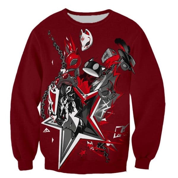 Persona 5 Fashion 3D Printed Hoodies Pullover
