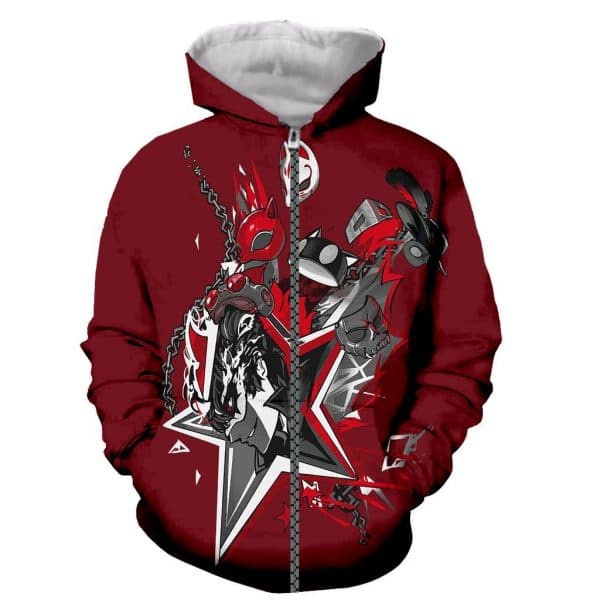 Persona 5 Fashion 3D Printed Hoodies Pullover