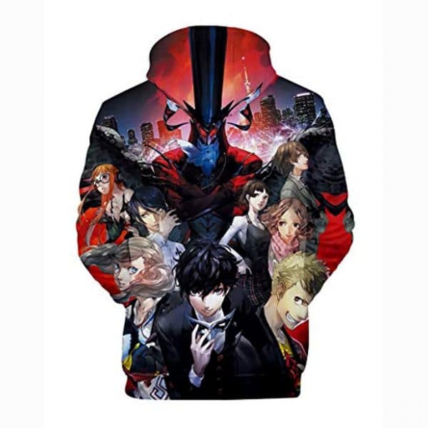 Persona 5 Hoodies - P5 3D Full Print Akira Joker Futaba Makoto Haru Anne Pullover Hoodie