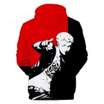 Persona 5 Hoodies - P5 3D Full Print Ryuji Sakamoto Red and Black Pullover Hoodie