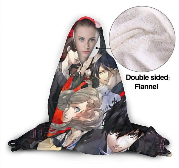 Persona 5 Warm Hooded Blanket - Flannel Blanket
