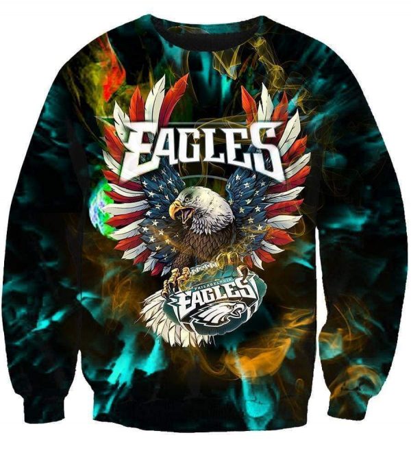 Philadelphia Eagles Hoodies - Pullover Black Hoodie