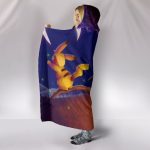 Pikachu Pichu And Raichu Hooded Blanket - Barbecue Blanket