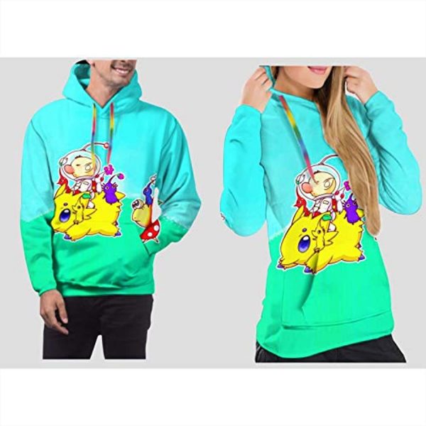 Pikmin Hoodies - Unisex 3D Print Hooded Sweatshirt Pullover Hoody
